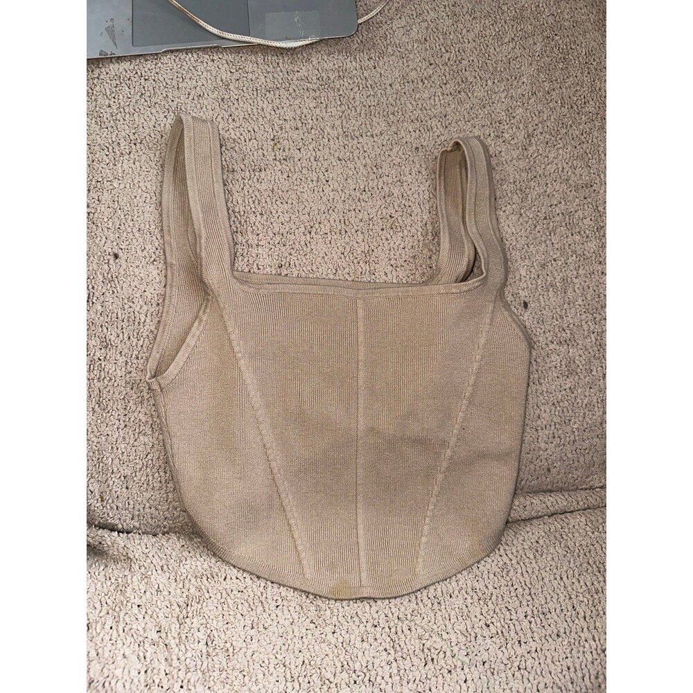 Cotton on tan cropped top